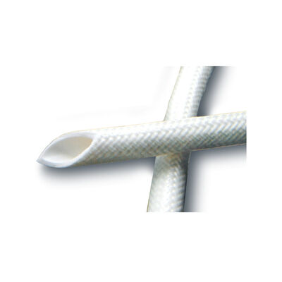 좋은 가격 Excellent Tear Strength Silicone Fiberglass Sleeve 50mm Width Heat Resistant Insulation Sleeve Ideal for Cable Harness and Wire Protection 온라인으로